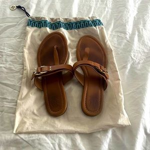 Tory Burch sandals.